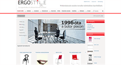 Desktop Screenshot of ergostyle.hu
